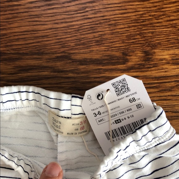 Zara baby legging “oh” pant. Blue and white - Picture 2 of 3